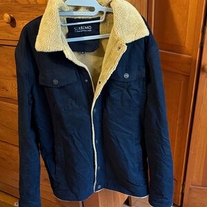 Men's Black and Tan Coat